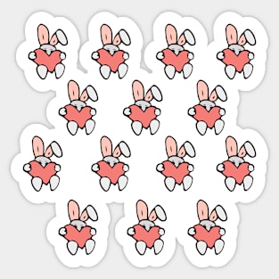 Bunny Love Sticker